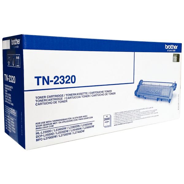 BROTHER TN-2320 toner noir haute capacité 2.600 pages pack de 1 — Toners & tambours, original