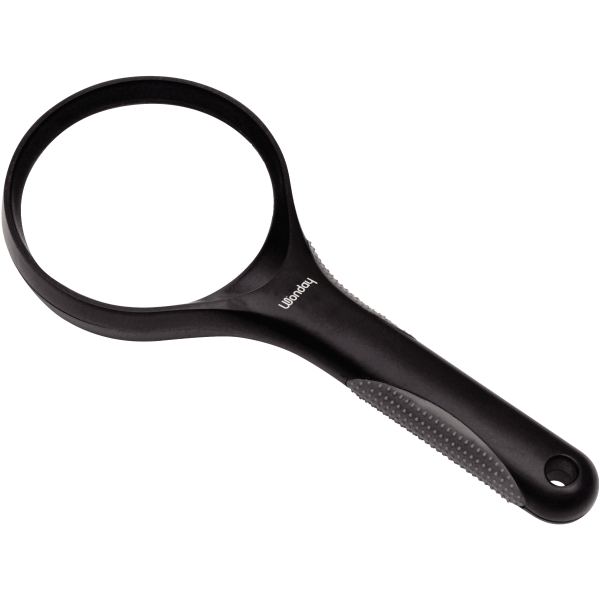 Loupe en verre X3 diamètre 75 mm bi-matière, Wonday — Petit matériel bureau et école