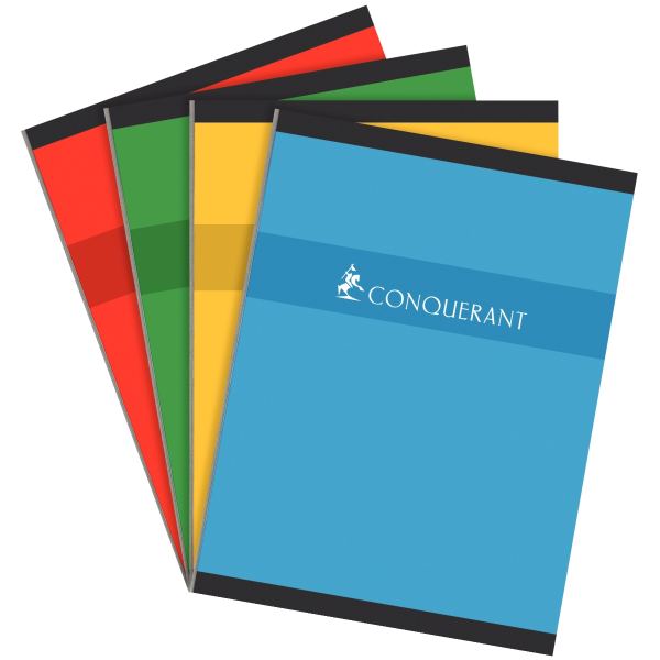 CONQUERANT SEPT Cahier, 240 x 320 mm, quadrillé, 192 pages, CONQUÉRANT SEPT — Cahiers francais