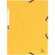 Chemise 3 rabats à élastiques en carte lustrée 355g, jaune, N.C — Classement