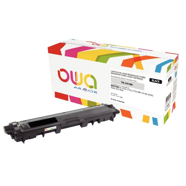 OWA toner laser noir remanufacturé compatible Brother TN241B — Consommables informatiques