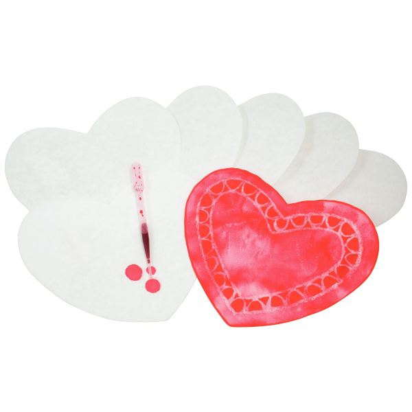 Sachet de 50 coeurs en papier diffuseur blanc format 22 x 15 cm — Non classé