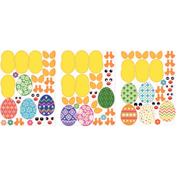 Sachet de 36 poussins à créer avec 396 gommettes assorties, N.C — TRAVAUX MANUELS