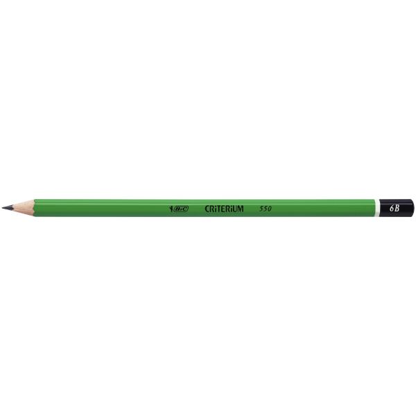 BIC Crayon Criterium 550, degré de dureté: 6B, hexagonal — Crayons à papier