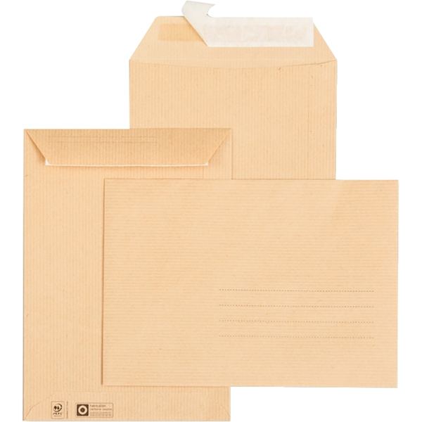 Paquet de 10 pochettes kraft 162x229mm 85g bande siliconée avec zone d'adressage, GPV — Pochettes d'expéditions