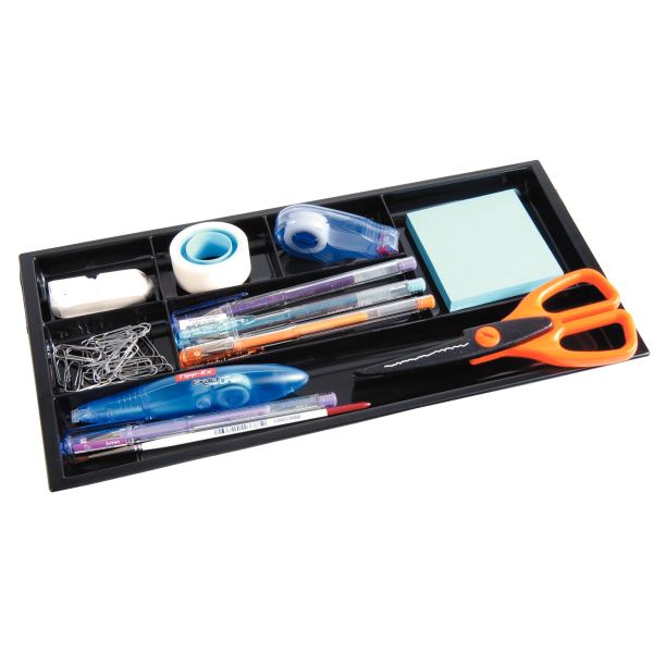 Organisateur tiroir 7 compartiments noir, CEP PRO — MOBILIER