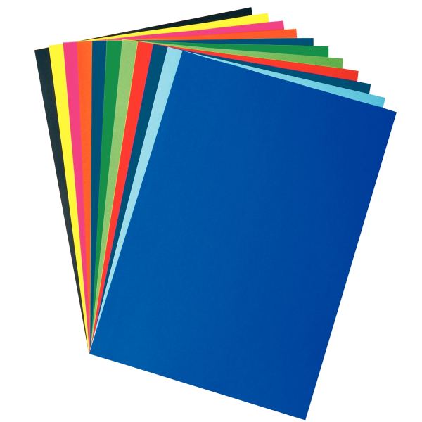 Paquet de 50 feuilles affiche 85g 60x80 cm assortis, N.C — DESSIN SCOLAIRE ET PROFESSIONNEL