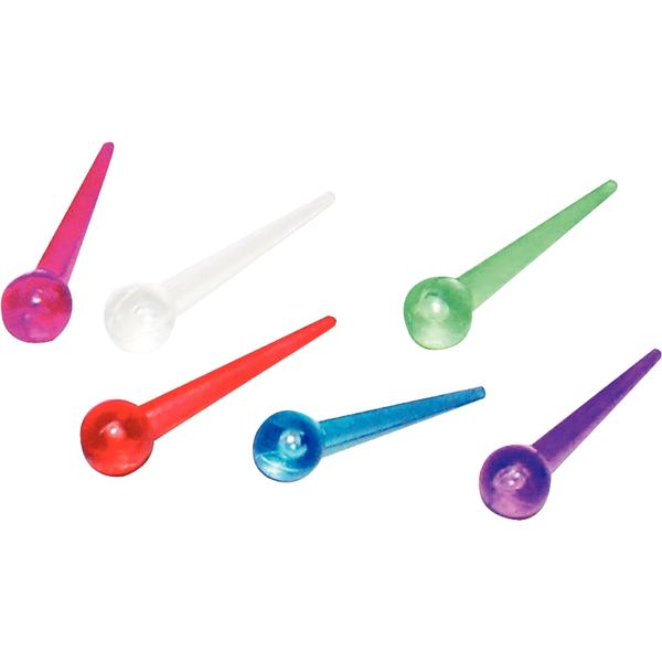 Sachet de 500 épingles en plastique longueur 15 mm coloris a, N.C — Petit matériel bureau et école