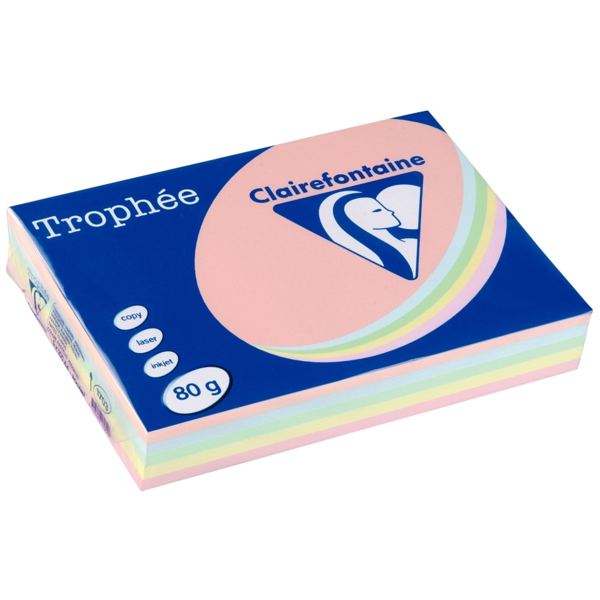 Ramette de 500 feuilles format A3 80g assortis pastel CLAIREFONTAINE — Non classé