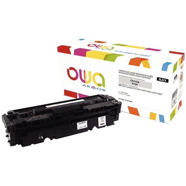 OWA cartouche laser noire remanufacturée compatible HP 410A — Consommables informatiques