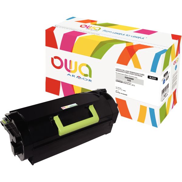 OWA toner laser noir remanufacturé compatible Lexmark 52D2000 — Non classé
