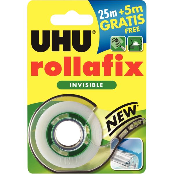Rouleau adhésif UHU invisible 19 mmx 30m et dévidoir, N.C — Petit matériel bureau et école