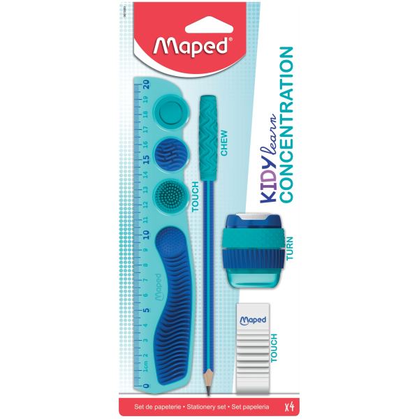 Maped Kit KIDY learn CONCENTRATION, 4 pièces, carte blister — Crayons à papier