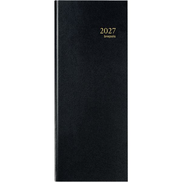 Agenda banquier long 1 volume noir, N.C — CAHIERS ET DERIVES DE PAPIER
