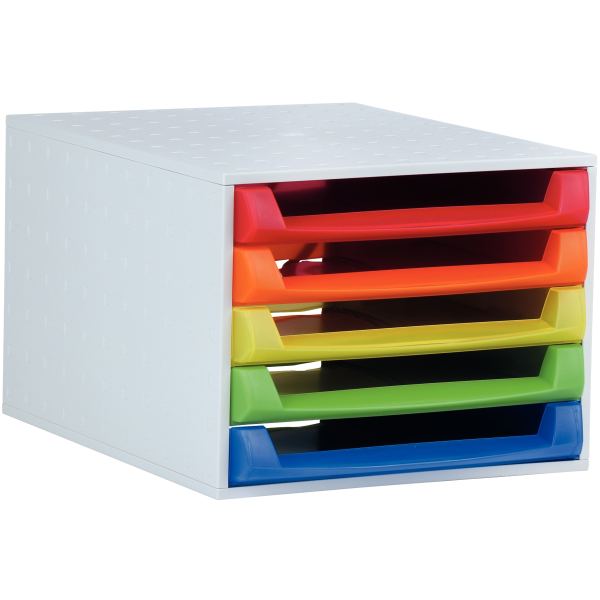 Module 5 tiroirs THE BOX arlequin, N.C — EQUIPEMENT CLASSE ET BUREAU