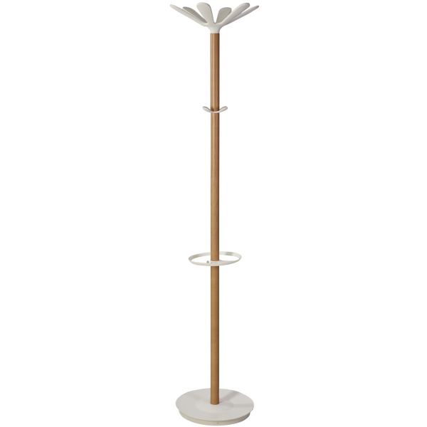 ALBA Portemanteau "NAHOW", hauteur: 1.750 mm, hêtre / blanc — Portemanteaux & vestiaires