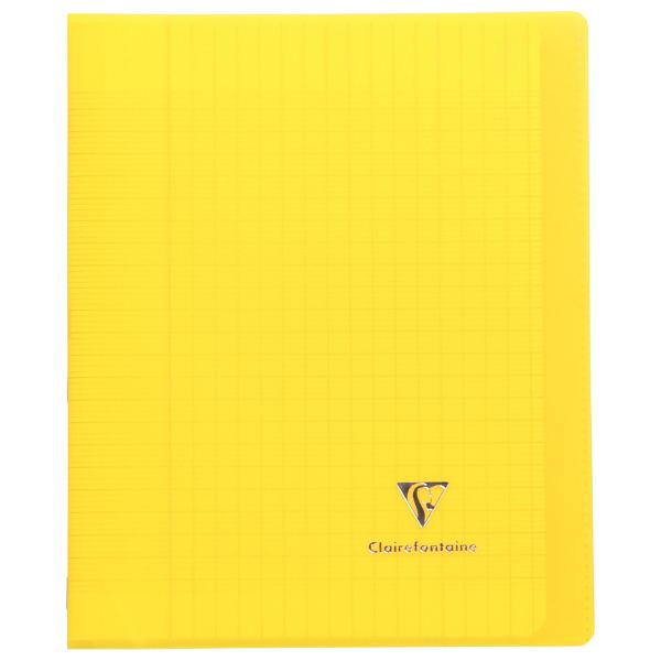 Piqûre 96 pages KOVERBOOK, format 17x22 cm, seyès 90g, couverture polypropylène jaune — Non classé