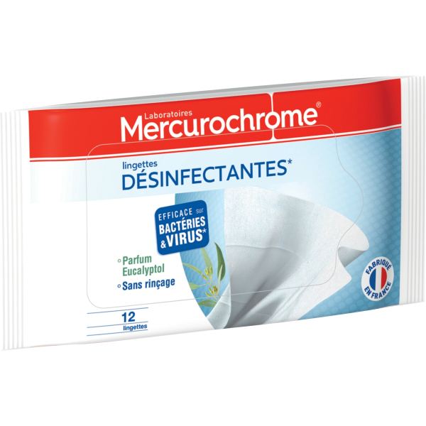 Etui de 12 lingettes désinfectantes — Non classé