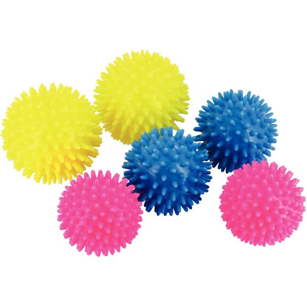 Lot de 6 balles hérissons diamètres 6, 7 et 8 cm, N.C — JEUX