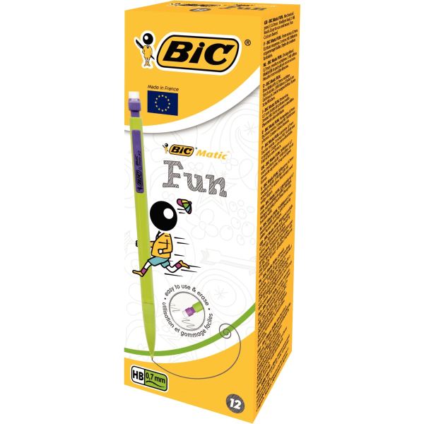 BIC Porte-mines Matic Fun, épaisseur du mine: 0,7 mm — Crayons à papier