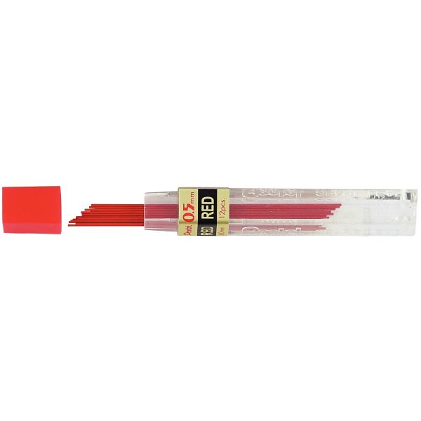 Étui de 12 mines Pentel 0,5mm rouge — Non classé