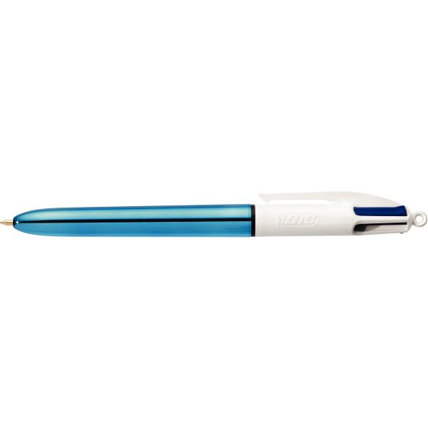 BIC Stylo à bille 4 Colours Shine, 0,32 mm, bleu — Stylos à bille & accessoires