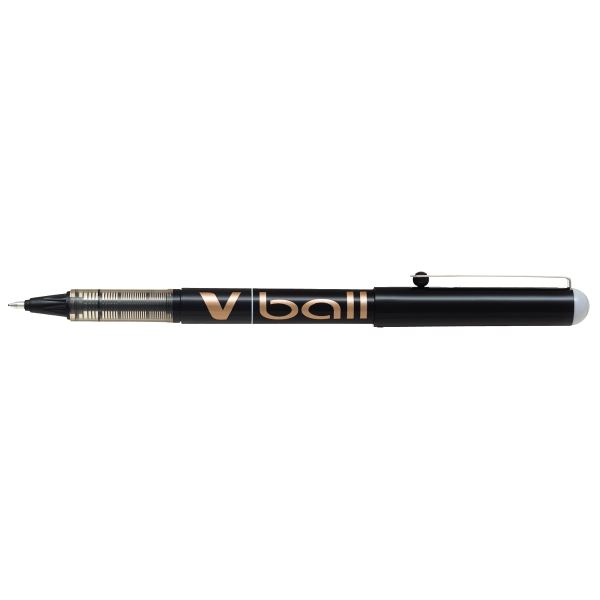 PILOT Stylo roller V Ball 1.0, pointe métal, noir — Stylos roller