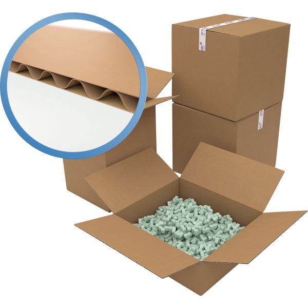 Paquet de 20 caisses américaines 400x300x200 simple cannelur, N.C — COURRIER ET EXPEDITION