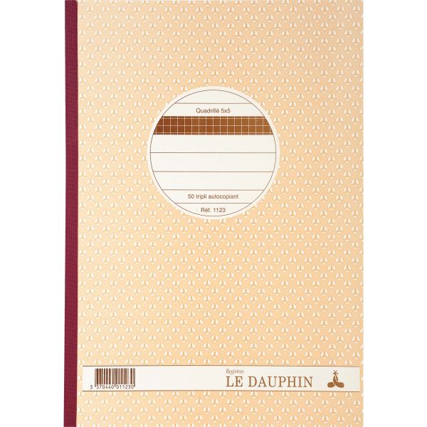 LE DAUPHIN Manifold "Quadrillé", 297 x 210 mm, tripli — Registres & manifolds