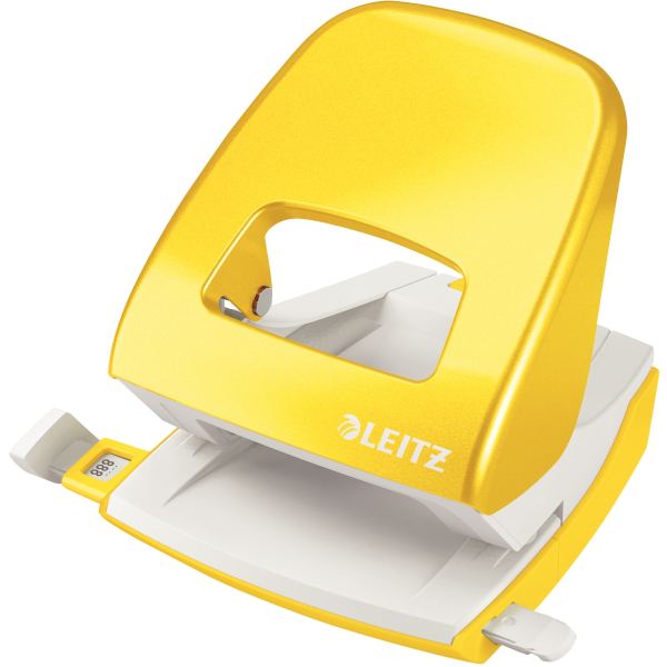 LEITZ Perforateur Nexxt 5008,en carton, jaune métallisé — Perforateurs