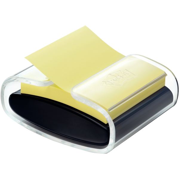 Post-it Distributeur Z-Notes, noir/transparent, équipé — Notes adhésives & distributeurs