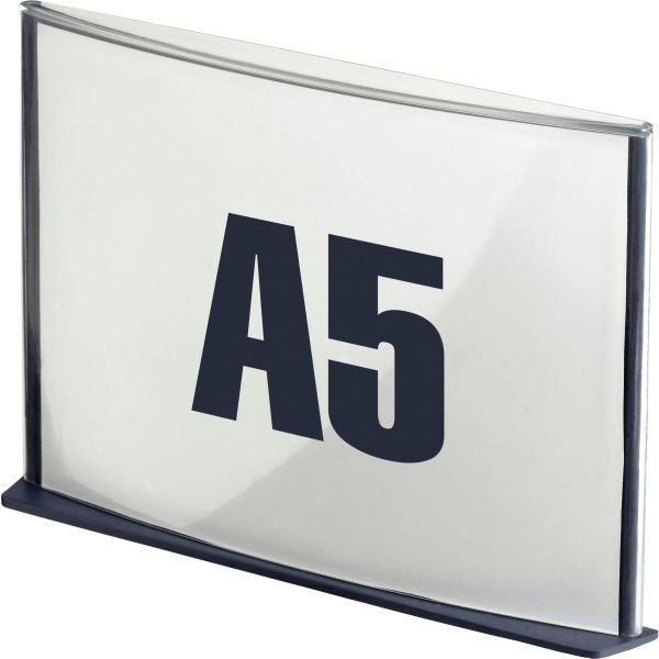 Plaque Signalisation Paperflow Polystyrène Format A5 Coloris Anthracite — Petit matériel bureau et école
