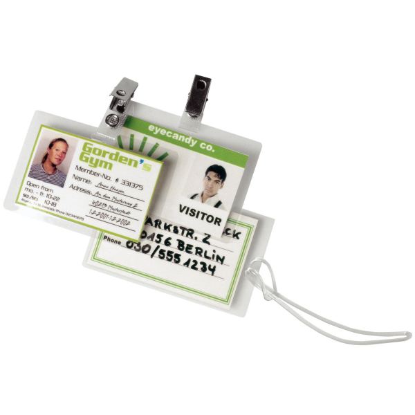 Boîte de 100 pochettes de plastification badge/carte de crédit 64x95mm 125 microns — Non classé