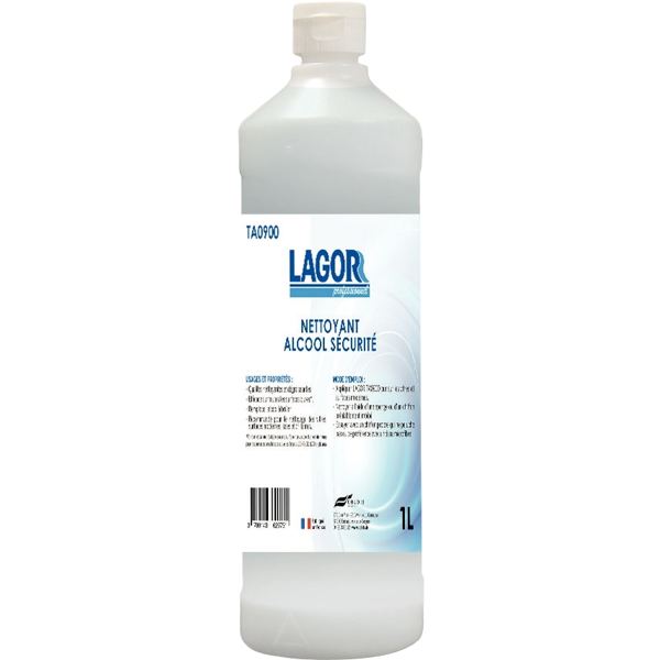 Flacon 1L nettoyant alcool sécurité, N.C — SERVICES GENERAUX