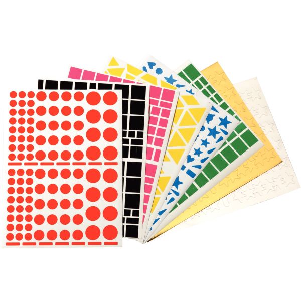 Pochette de 7032 gommettes géométriques assorties, APLI kids — TRAVAUX MANUELS