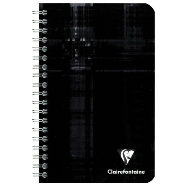 Carnet à reliure intégrale 100 pages CLAIREFONTAINE, format 11x17 cm, quadrillé 5x5, papier 90g — Reliures spirales sans…