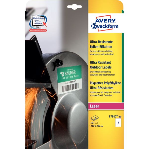 AVERY Zweckform Etiquette ultra résistante en film — Etiquettes d'identification