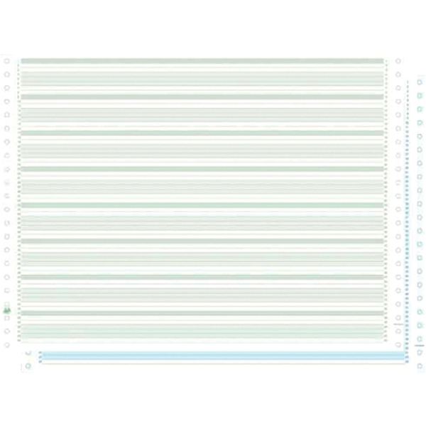 Paquet de 1000 listings zoner vert bleu 11*380 2plis auto co, N.C — Papiers