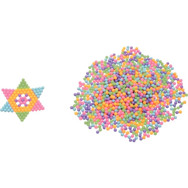 Sachet de 5000 aqua perles diamètre 5mm coloris fluo assorti, N.C — TRAVAUX MANUELS