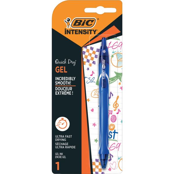 Blister de 1 roller gel Quick Dry bleu, N.C — Écrire et corriger