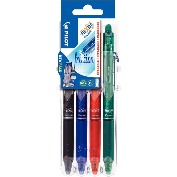 Pochette de 4 rollers Frixion Clicker assortis — Non classé