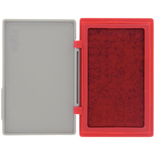 Tampon réencrable, format 8,5x12 cm rouge, N.C — Petit matériel bureau et école