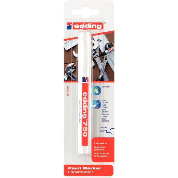 Blister de 1 marqueur peinture blanc, N.C — Écrire et corriger