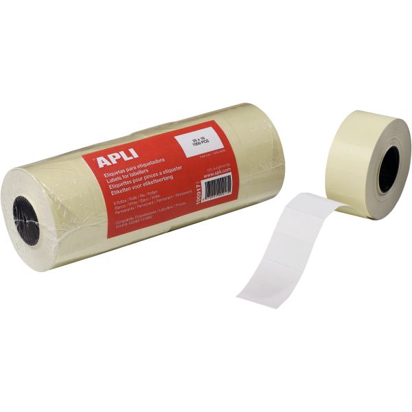 APLI Etiquette pour pince à étiqueter, 26 x 16 mm, permanent — Affichage de prix & Accessoires