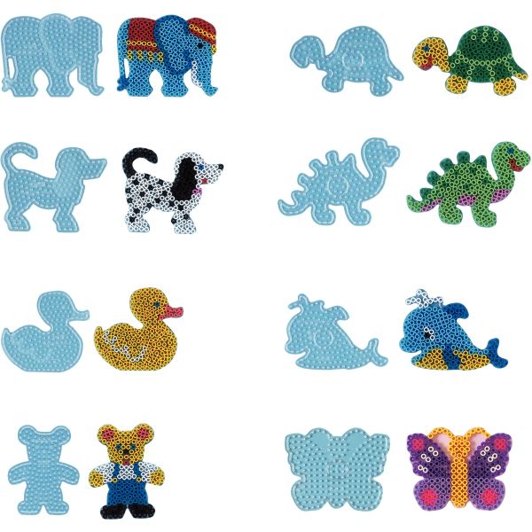 Sachet de 8 plaques préformées pour perles Hama taille maxi formes animaux — Non classé