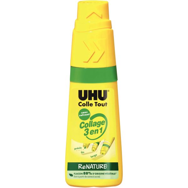 Flacon de colle 35g 3en1 Uhu Renature — Non classé