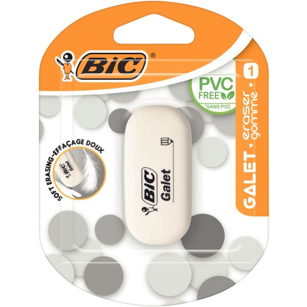 Blister de 1 gomme galet, N.C — Écrire et corriger