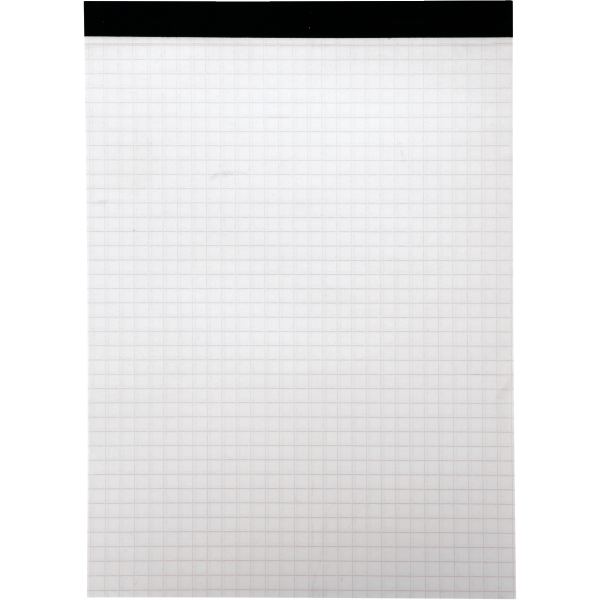 Bloc de bureau sans couverture format A5, quadrillé 5x5, pap, N.C — Cahiers et dérivés de papier