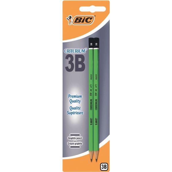 Blister de 2 crayons graphite Critérium 3B, N.C — Écrire et corriger