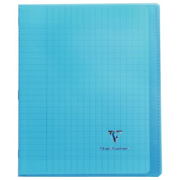 Piqûre 96 pages KOVERBOOK, format 17x22 cm, seyès 90g, couverture polypropylène bleu — CAHIERS ET DERIVES DE PAPIER
